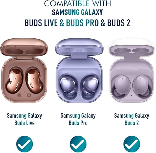 Miniatura 5 de Funda protectora de TPU suave a prueba de golpes compatible con Galaxy Buds 2  Galaxy Buds ProGalaxy Buds Live - Patrón de mariposa de neón