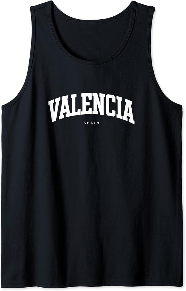 Valencia Spain - College Style Vacation Souvenir Tank Top