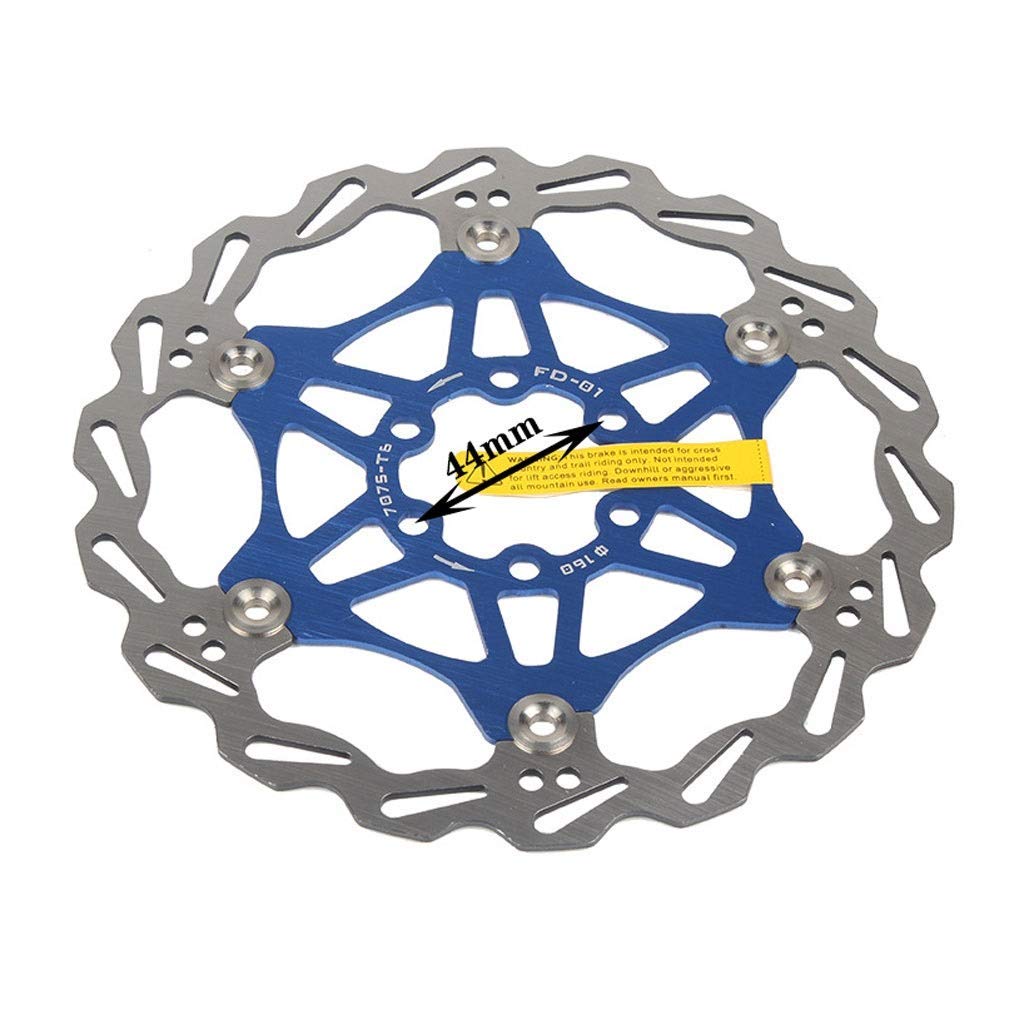 Frein à Disque VTT 180mm / 203mm Rotor de vélo en Acier Inoxydable Distance Centrale 44mm, avec 6 boulons adaptés