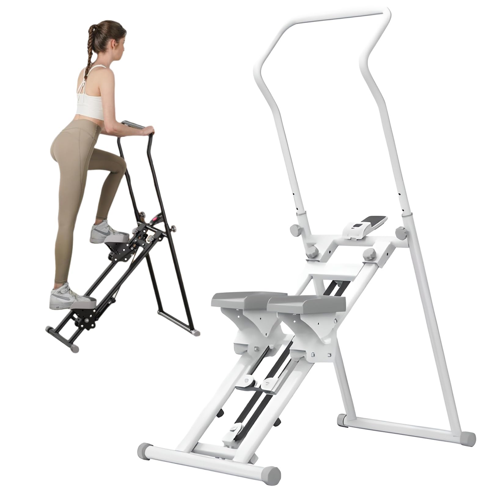 Stepper, Mini Stepper per Esercizi a Casa, Capacità Carico 150 kg, Stepper Idraulico