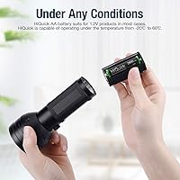 Vista 9 de HiQuick Cargador de batería inteligente de 8 bahías con batería 4AA y 4AAA + 8 pilas recargables AA