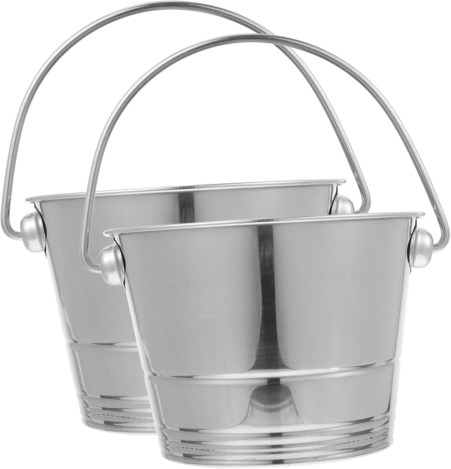 Amazon｜RORPOIR 2個 ステンレスアイスバケツ キッチンバレル 断熱アイスバケツ バーアイスバケット ルバケット 角氷バケツ