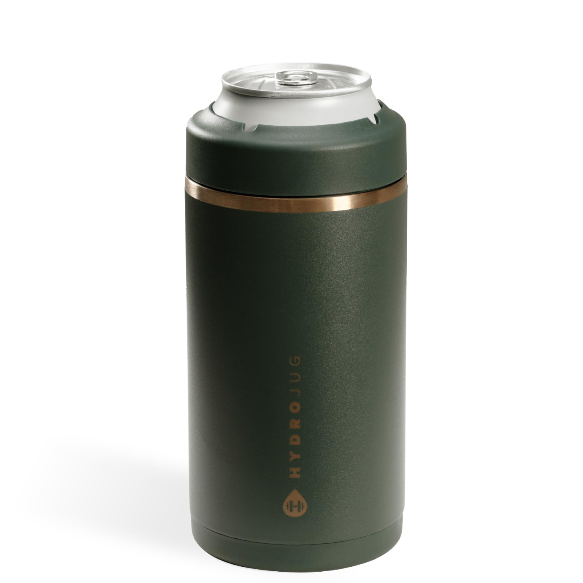HydroJug Tall Can Cooler 16 oz, Stainless Steel Can Holder, Pine