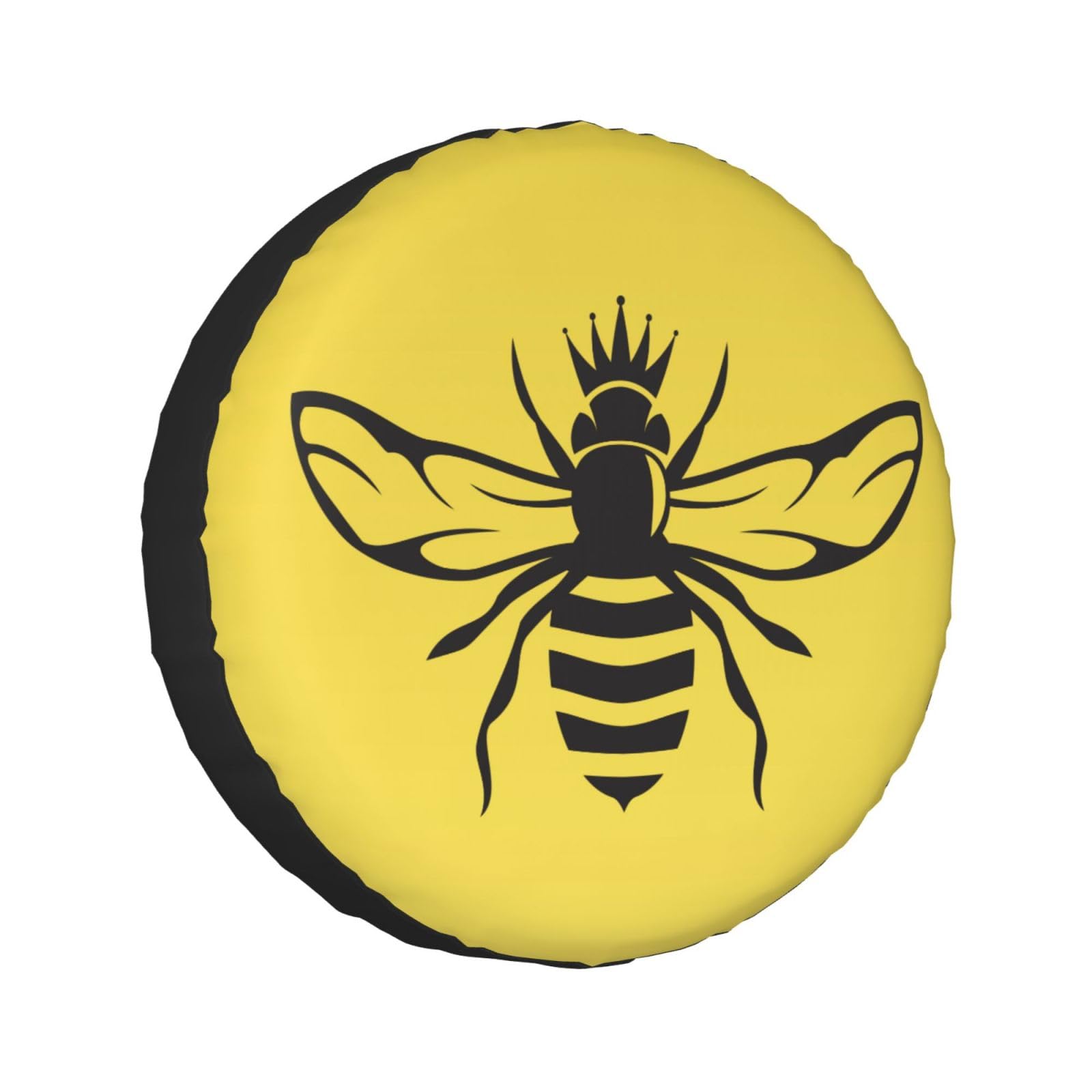 Delerain Honey Bee Spare Tire Cover for Jeep RV Trailer SUV Truck and Many Vehicle, Wheel Covers Sun Protector Waterproof (15 Inch for Diameter 27"-29")