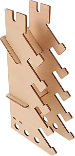 Lurrose 指スケートボード収納ラック 段床置きスタンド 木製ミニボードオーガナイザー フィンガースケートホルダー 多棚付き 携帯可能で安