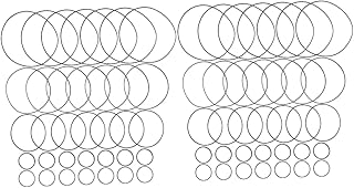 SUPVOX Cassette Belts 1mm 100 Pcs Cassette Tape Recorder Belt Cassette Recorder Casettes Tape Recorder Cassette Player Belts Replacement Recorder Belts Music Rubber Belts Black