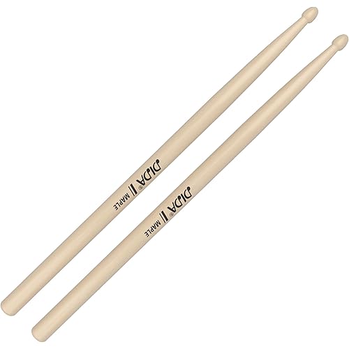 Drumsticks for Kids, 12 inch Maple Wood Drum sticks, Musical Instrument Percussion Accessories, Drumsticks for Student, Beginners (Maple, 1 Pair)