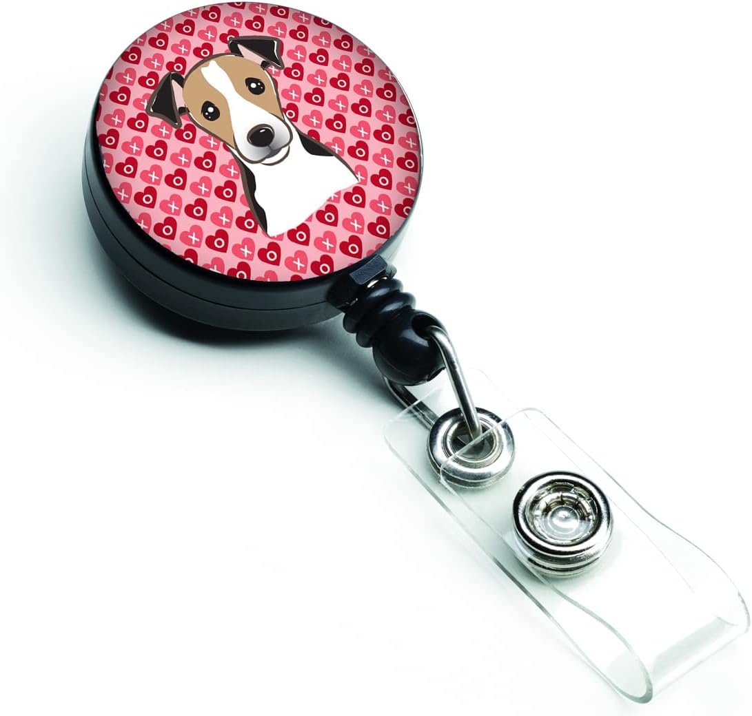 Caroline's Treasures BB5316BR Saint Bernard Retractable Badge Reel for Nurses ID Badge Holder with Clip Retractable Employee Badge Holder, Belt Clip, Multicolor image 5