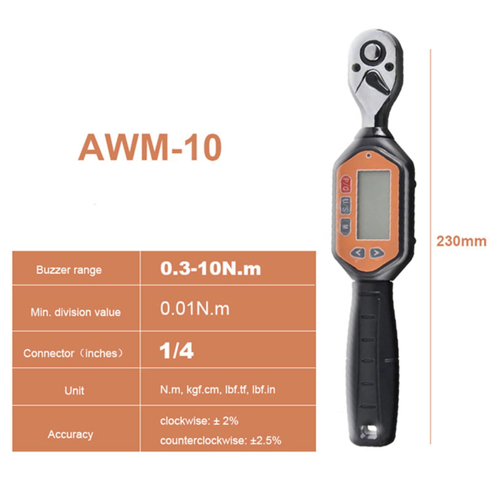 GOYOJO 1/2 3/8 1/4 Digital Preset Torque Wrench Bidirectional