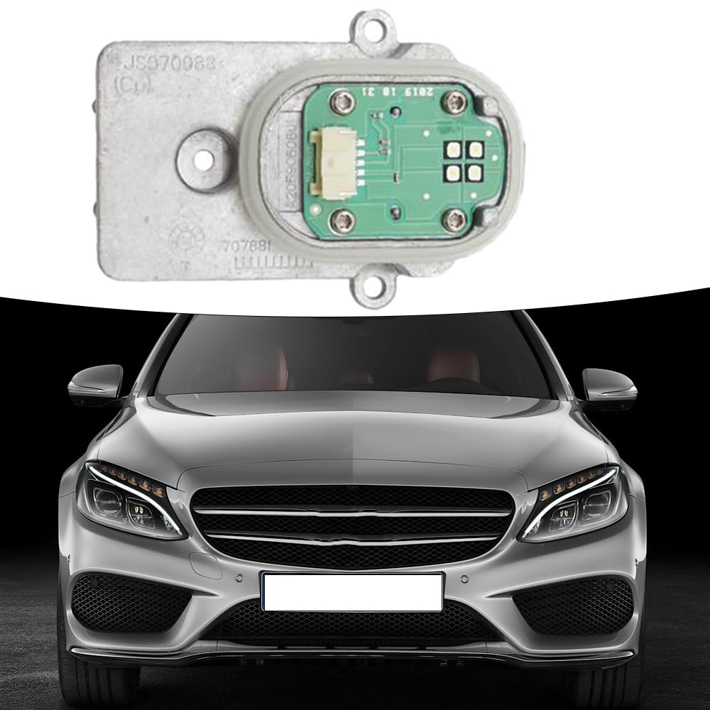 Riloer Modulo driver fari Modulo unità di controllo luci diurne compatibile con Mercedes-Benz W205 Classe C 2015-2016 A2059060601 1305715284