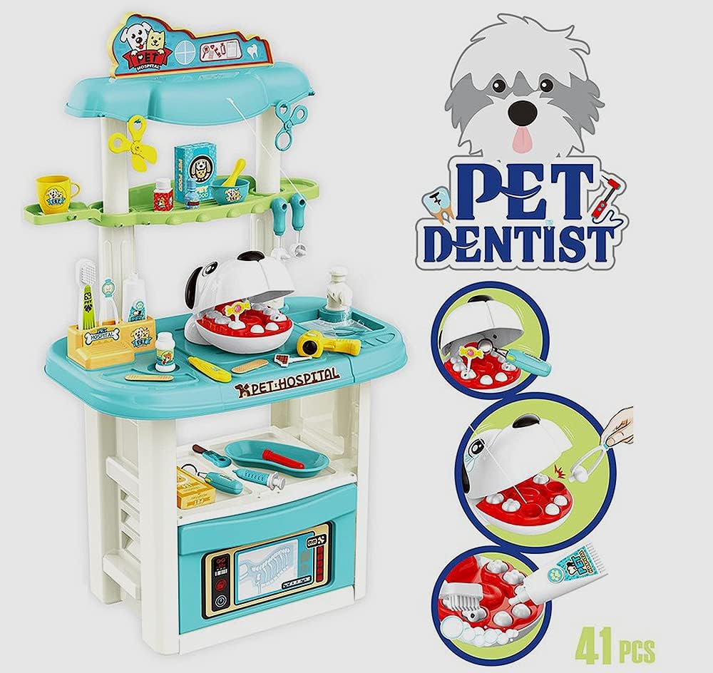 Brigamo Toy veterinary practice with extensive doctor’s case, children