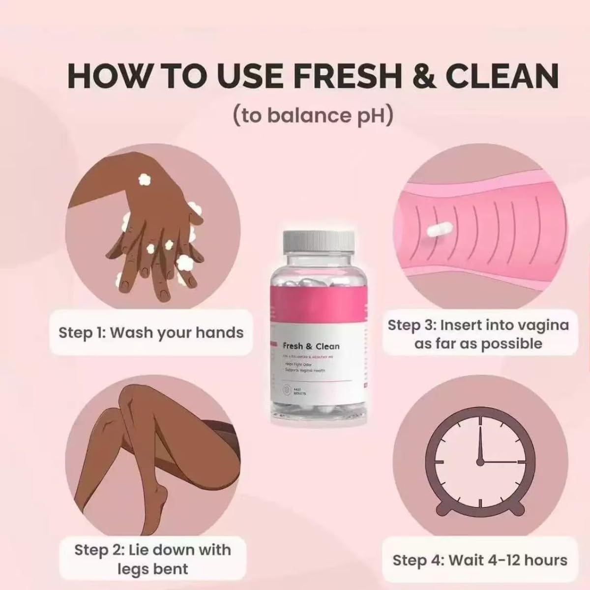 Para máxima frescura y equilibrio: para equilibrio de pH, control de olores y comodidad | Ácido bórico