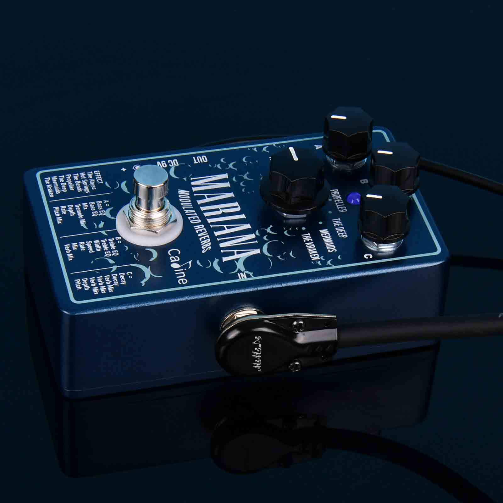 Caline CP-507 Mariana Modulated Reverbs Digitales Gitarren-Effektpedal (7 Arten von Reverb)