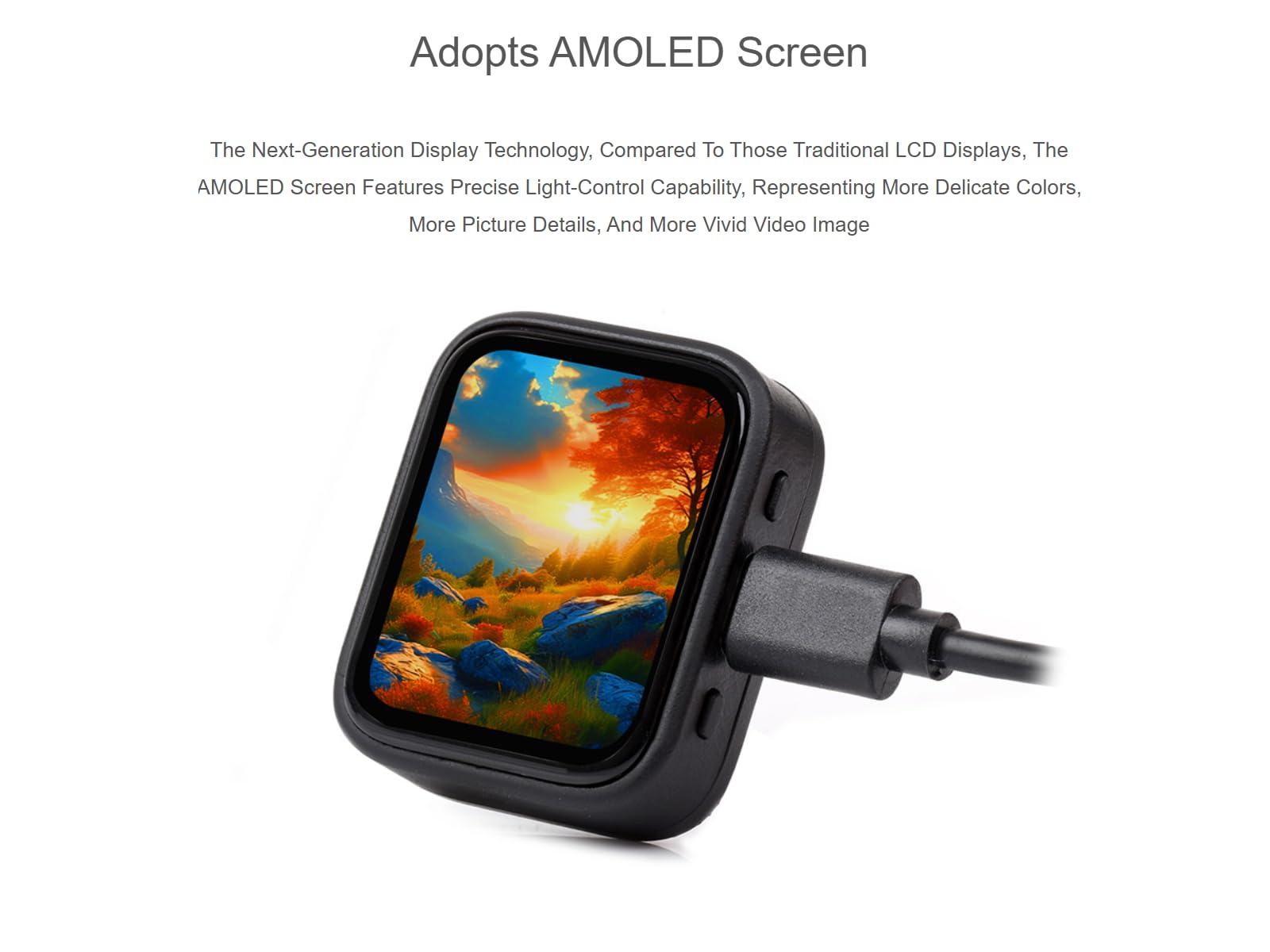 ESP32-S3 1.8inch AMOLED Touch Display Development Board 368×448 Pixels 16.7M Color Display,Wi-FI and BLE 5 Support,Onboard Audio Codec