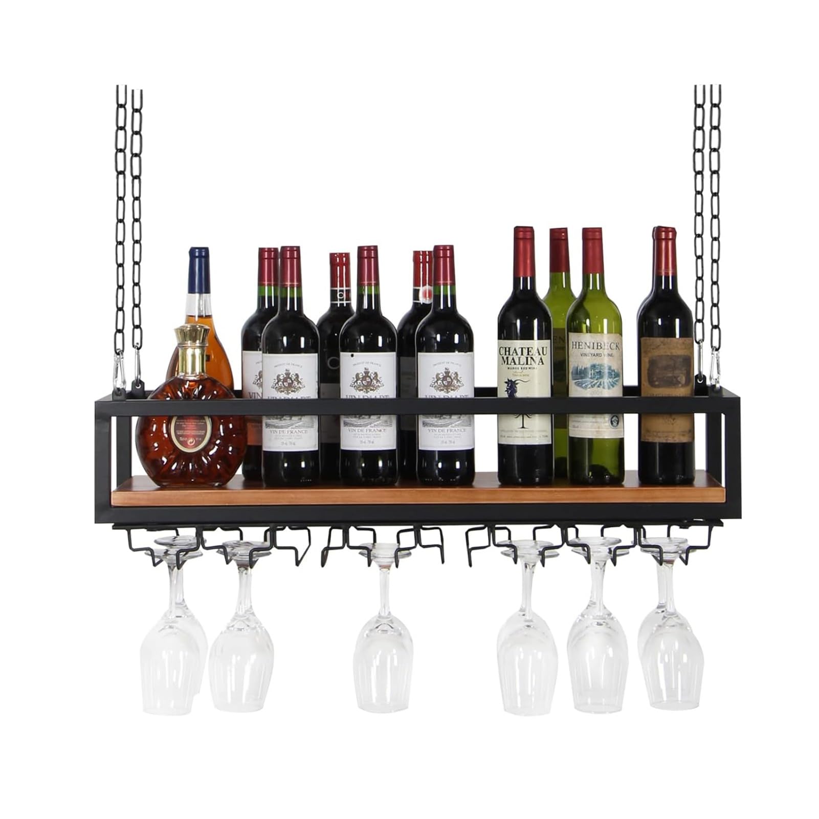 Décoration de cuisine multifonction et rangement de vin suspendu
