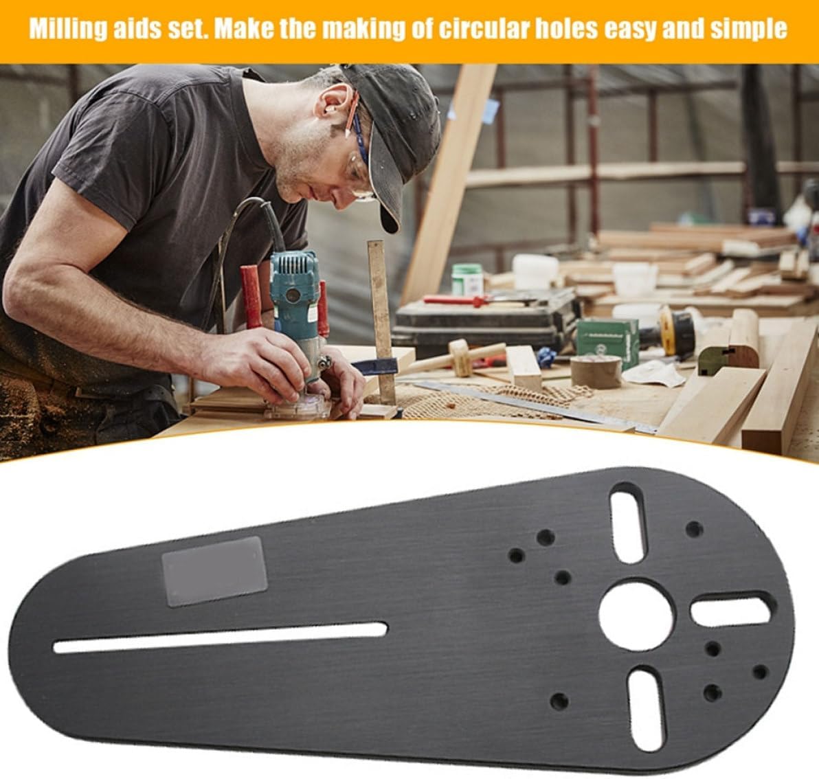 Wood Routers Jig Cutting Jig Set Hand Trimmer Small Wood Router Milling Groove