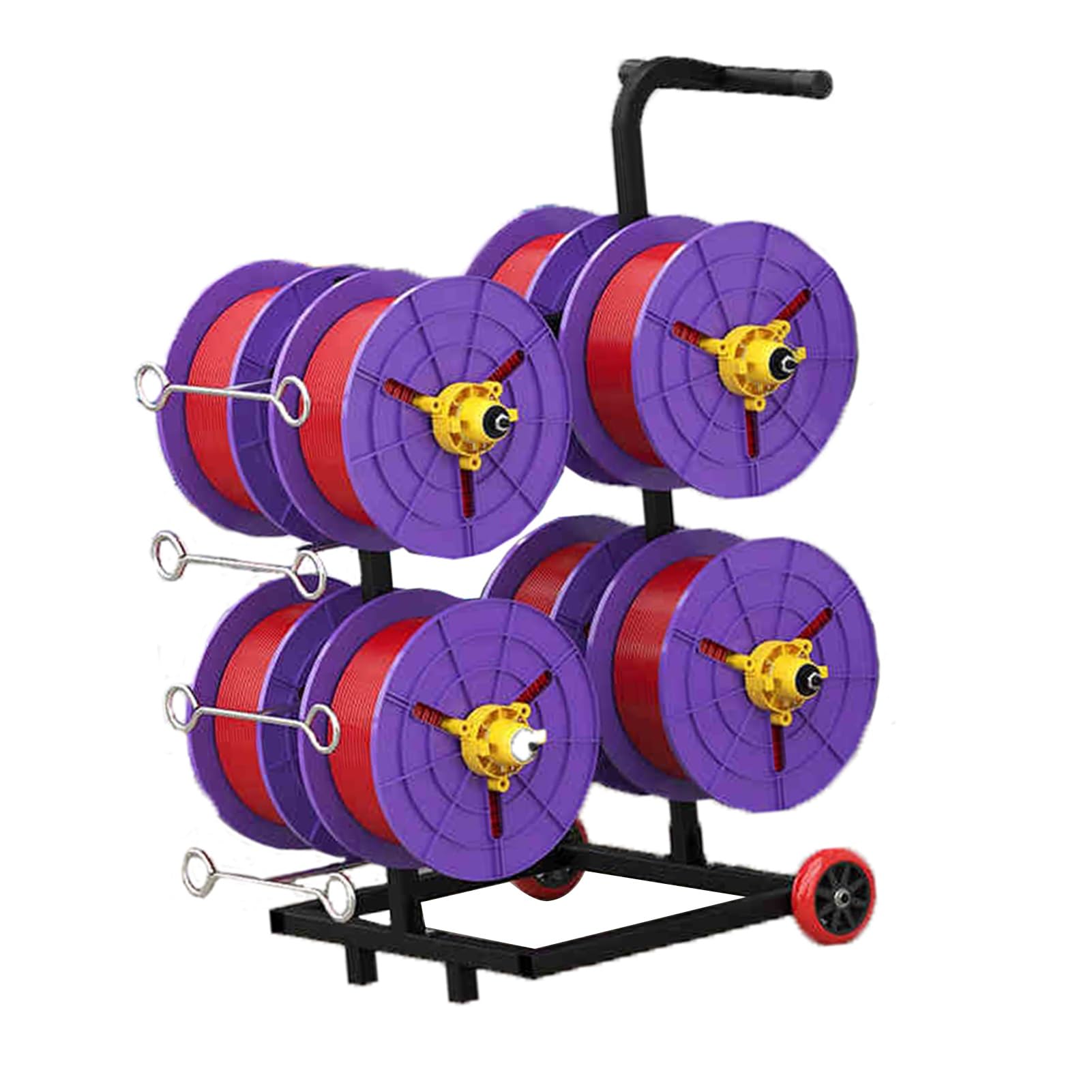 WDSOPK Wire Spool Rack,Multi Purpose Wire Dispenser Holds,Heavy-Duty Bulk Wire Holder for Electrical,for Workplace Efficiency (8 Rods Wire)