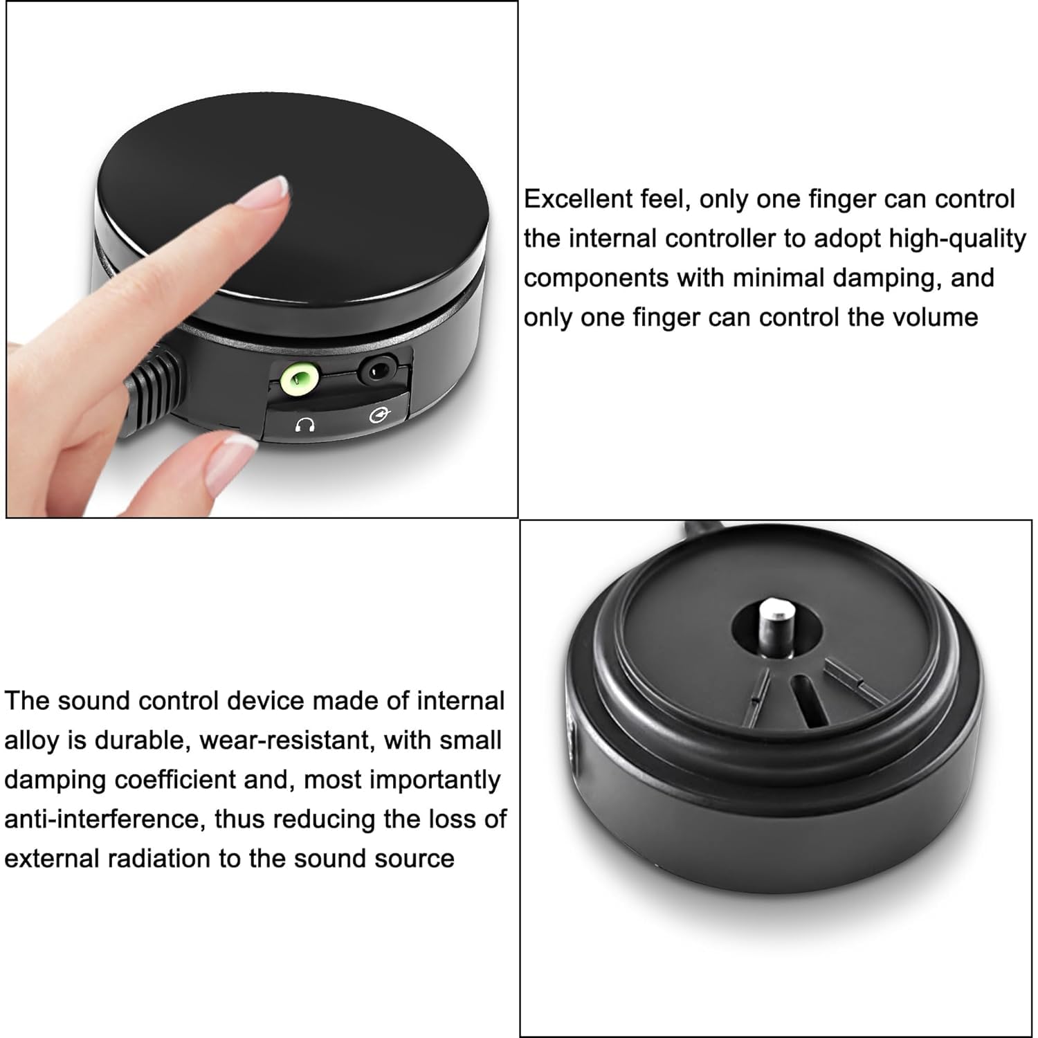 XMSJSIY Convertitore controllo volume altoparlanti computer cuffie audio 3,5 mm TRS cavo estensione 1,5 m