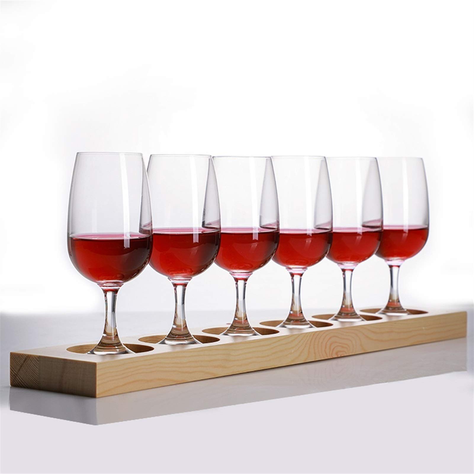 Juego de copas de vino de cristal profesional con degustación de vino, copas de champán sopladas a mano, color rojo y blanco