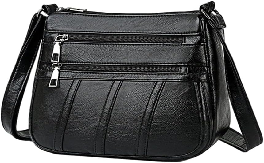 myaddictionLadies Cross Body Bag PU Leather Messenger Bag Shoulder Handbag Long Strap Black Clothing, Shoes & Accessories | Womens Handbags & Bags