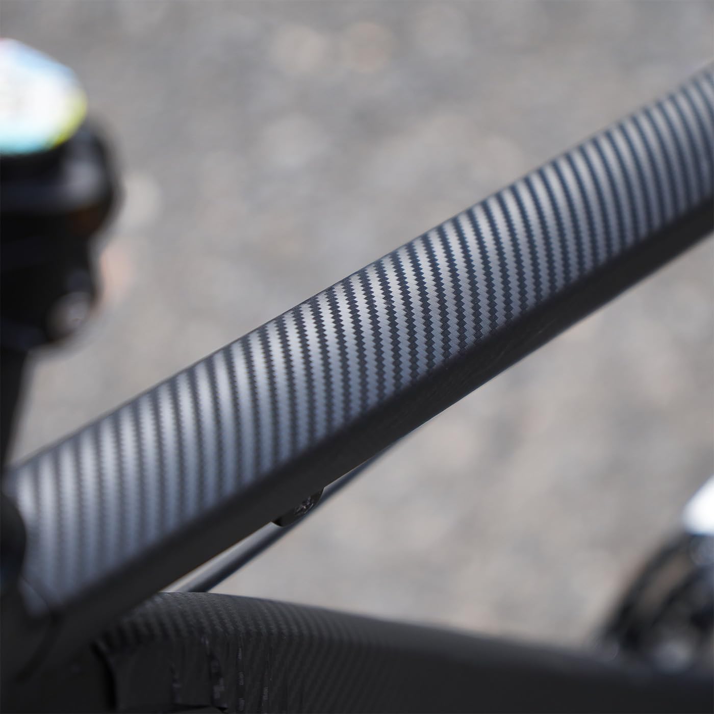 Chooee Fahrrad Rahmenschutzfolie,Hochviskose Fahrrad Aufkleber Rahmen-3m (4 "x118),Kohlefasermuster MTB/Rennrad Fahrrad Lackschutzfolie für Ober/Unterrohr,Kettenstrebe und Rest des Rahmens.