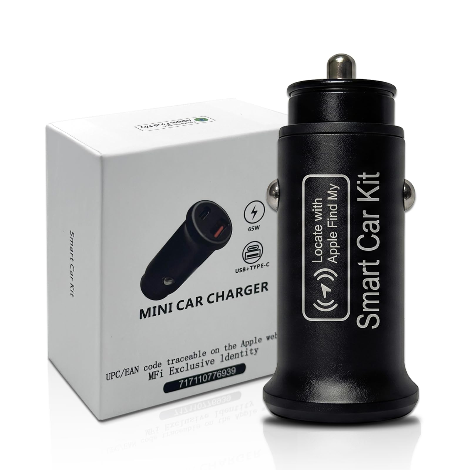 Car Charger Vehicle Locator Smart Car Kit AP200 Compatible with iOS | 2-in-1 65W car charger and vehicle Mobile locator, works with IOS Apple Find My; USB-C and USB-A charging, no monthly fee-image-4