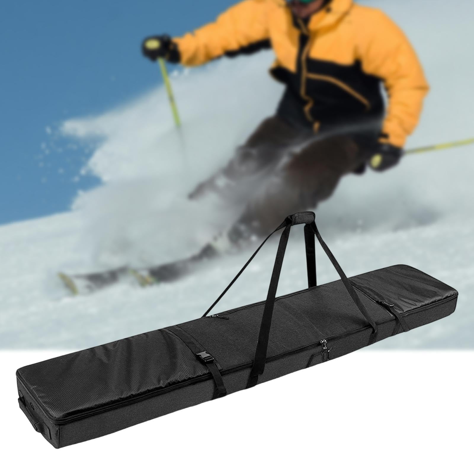 Torby na buty narciarskie Pokrowiec na snowboard, podwójny zamek błyskawiczny, gruba powłoka, ochronna torba podróżna na narty torba bagażowa