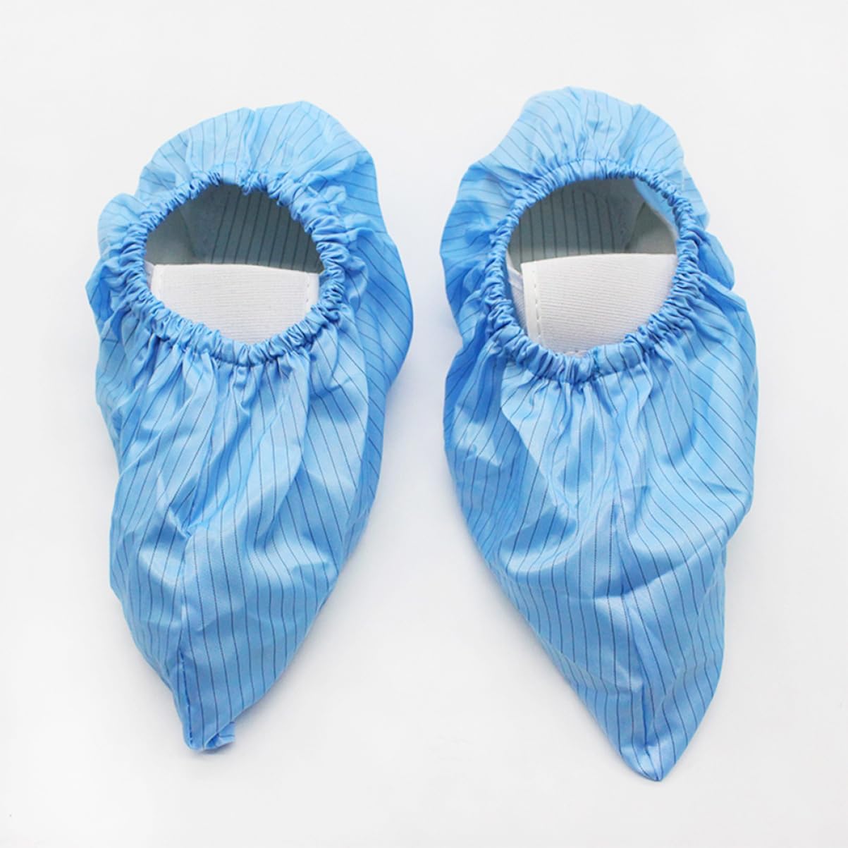 Hemobllo 1set Non Slip Reusable Static Shoe Covers Washable Foot Covers for Labs Salons Workshops Design Blue 4pairs