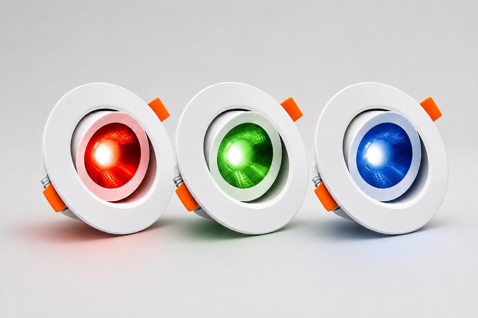 OLIPS 3W RGB LED COB Recessed Ceiling Downlight, Adjustable Spotlight, Red Green Blue (RGB) Decorative LED Light, Round Cutout Mount for Home, Hotel, Restaurant, Showroom & Event Lighting (Pack of 3)-picture-32