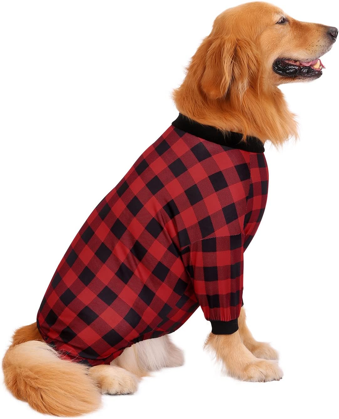 HDE Dog Pajamas One Piece Jammies Jumpsuit Pet Clothes Outfit Stretchy Lightweight Comfy Shirt Pjs for M-3XL Dogs Ducks Blue - L
