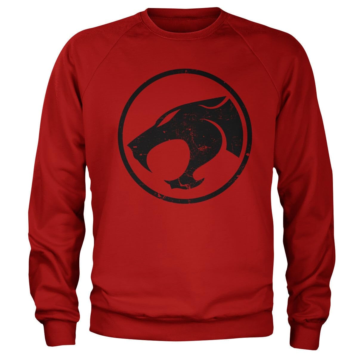 Thundercats Officially Licensed Washed Logo Sweatshirt (Red), XX-Large