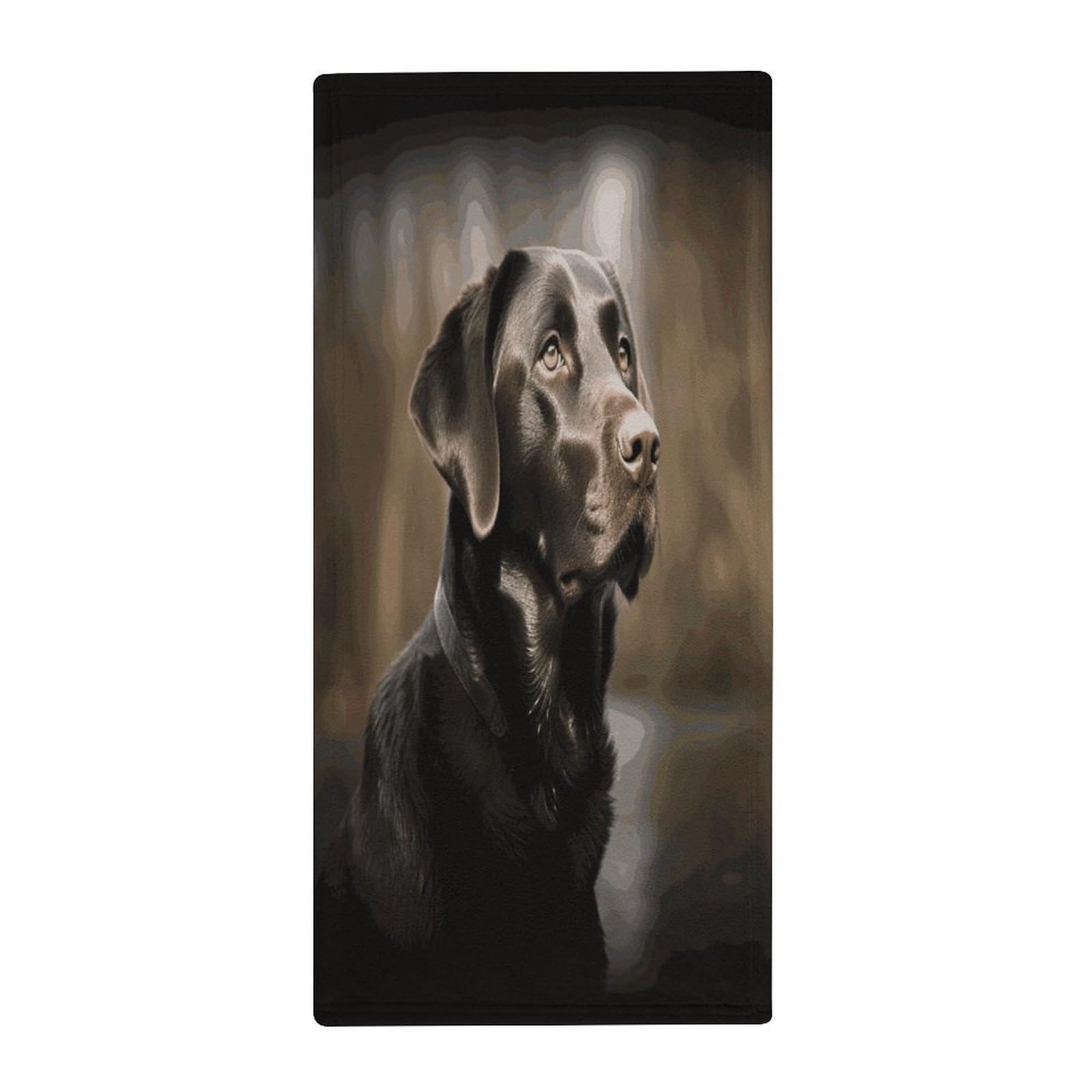 Fekiloot Style Labrador Retriever Towels For Bathroom, Bath Towels 13.8 X 28.7 Inch, Hand Towel Multipurpose Use As Bath Fitness, Bathroom, Shower, Sports, Yoga Towel