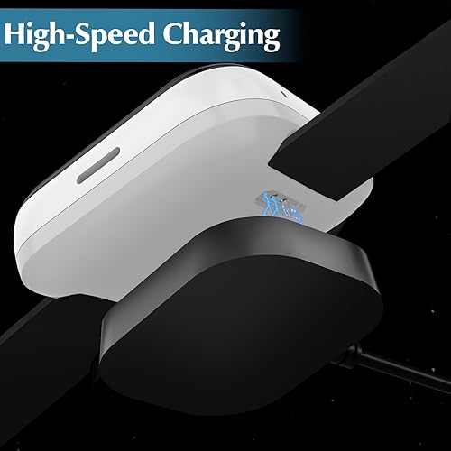 Miniatura 7 de Kuaguozhe Paquete de 2 cargadores compatibles con Syncup Kids Watch, cable de carga de 3.3 pies para reloj T Mobile Sync Up para niños, color blanco