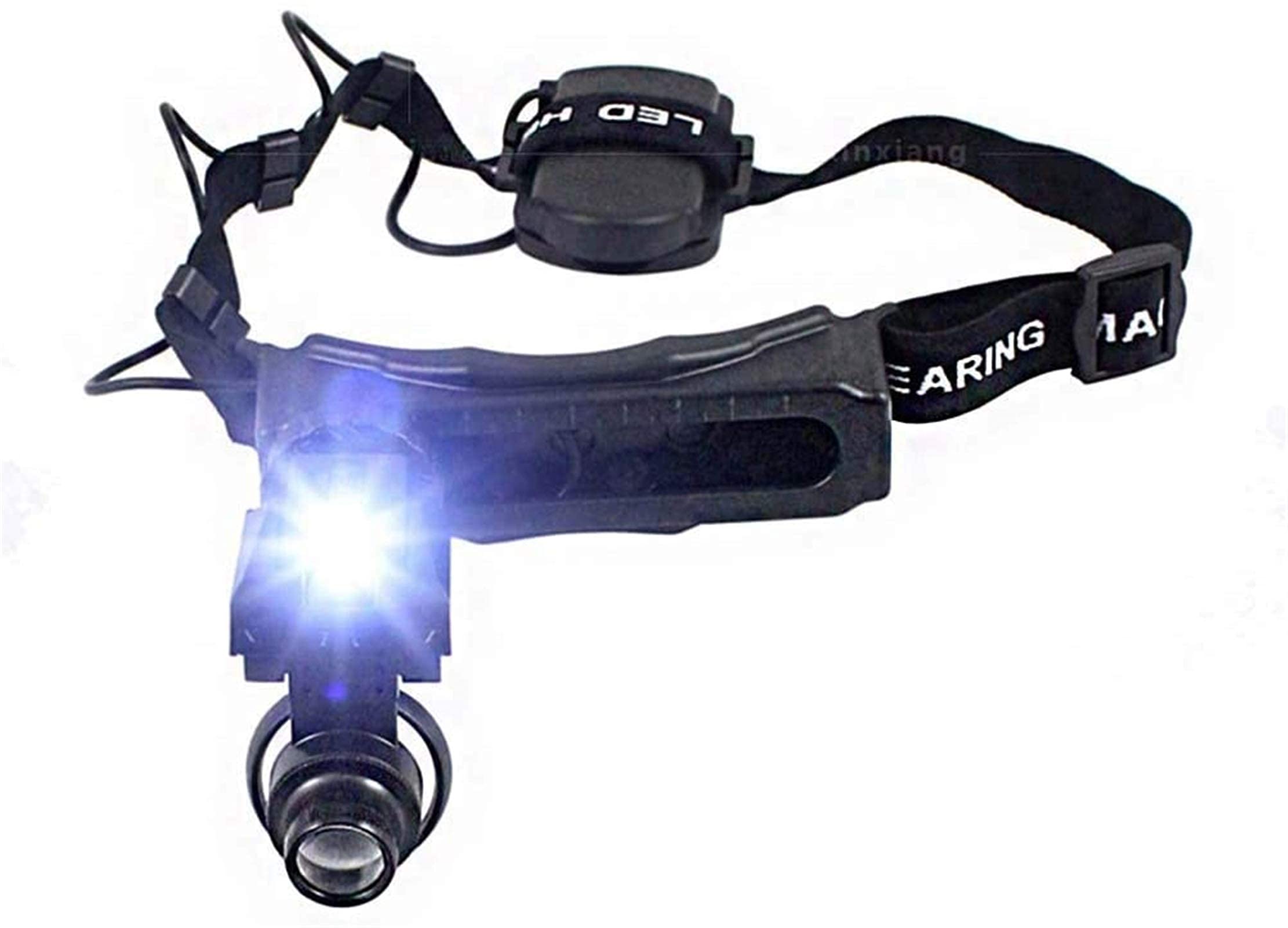 Lupa De Diadema, Lupa con Luz para La Cabeza, Lupa Óptica Especializada para Reparación De Placas De Circuitos Impresos + Luz Led para La Cabeza, Aumento De 5 X 10 X 15 X