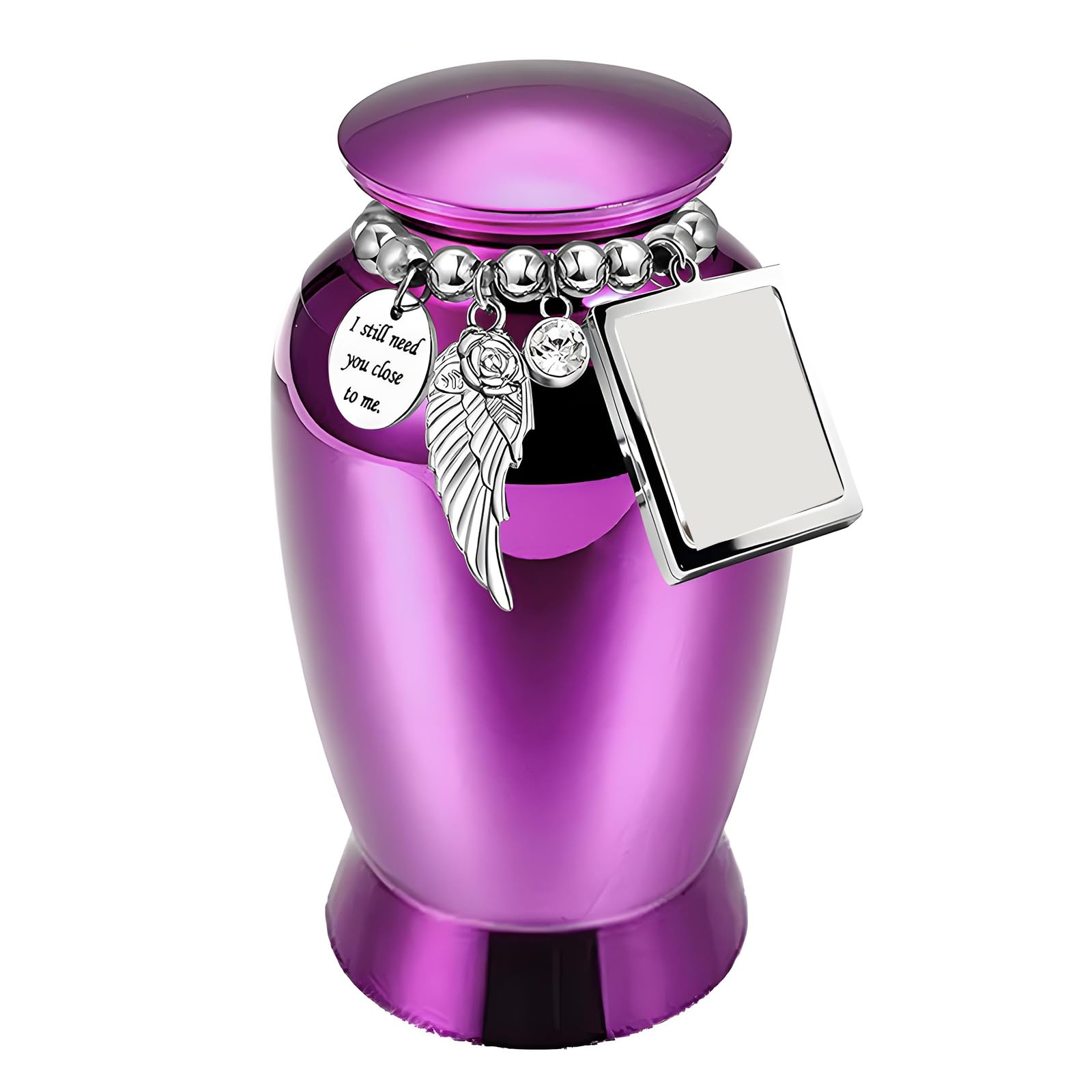 Hredyqw Memorial Cremation Urn Jewelry Pet Cremation Jewelry Ashes Casket Creative Pet Urn Casket