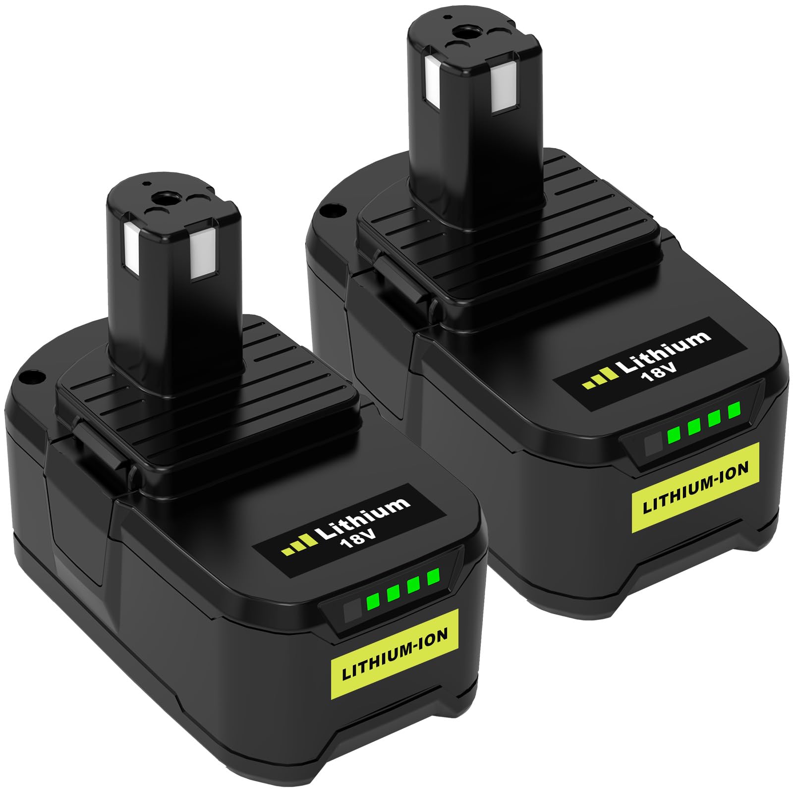 2 Packs 5000mAh Batteries de Rechange pour ryobi Batterie 18V B18L25 RB18L13 RB18L50 RB18L40