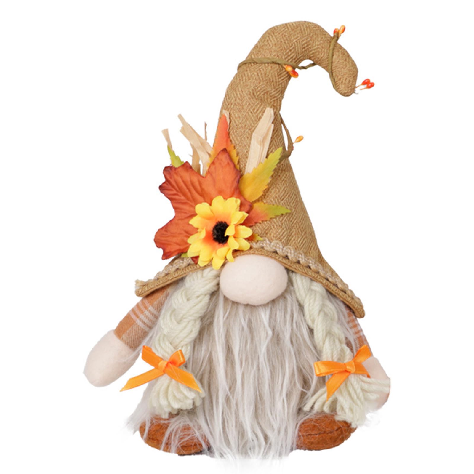 Nucelit Christmas Party Decoration Lovely Bent Cap Rudolphs Statue User Friendly Materials Desktop Shelf Festival Gift Autumn Faceless Gnomes