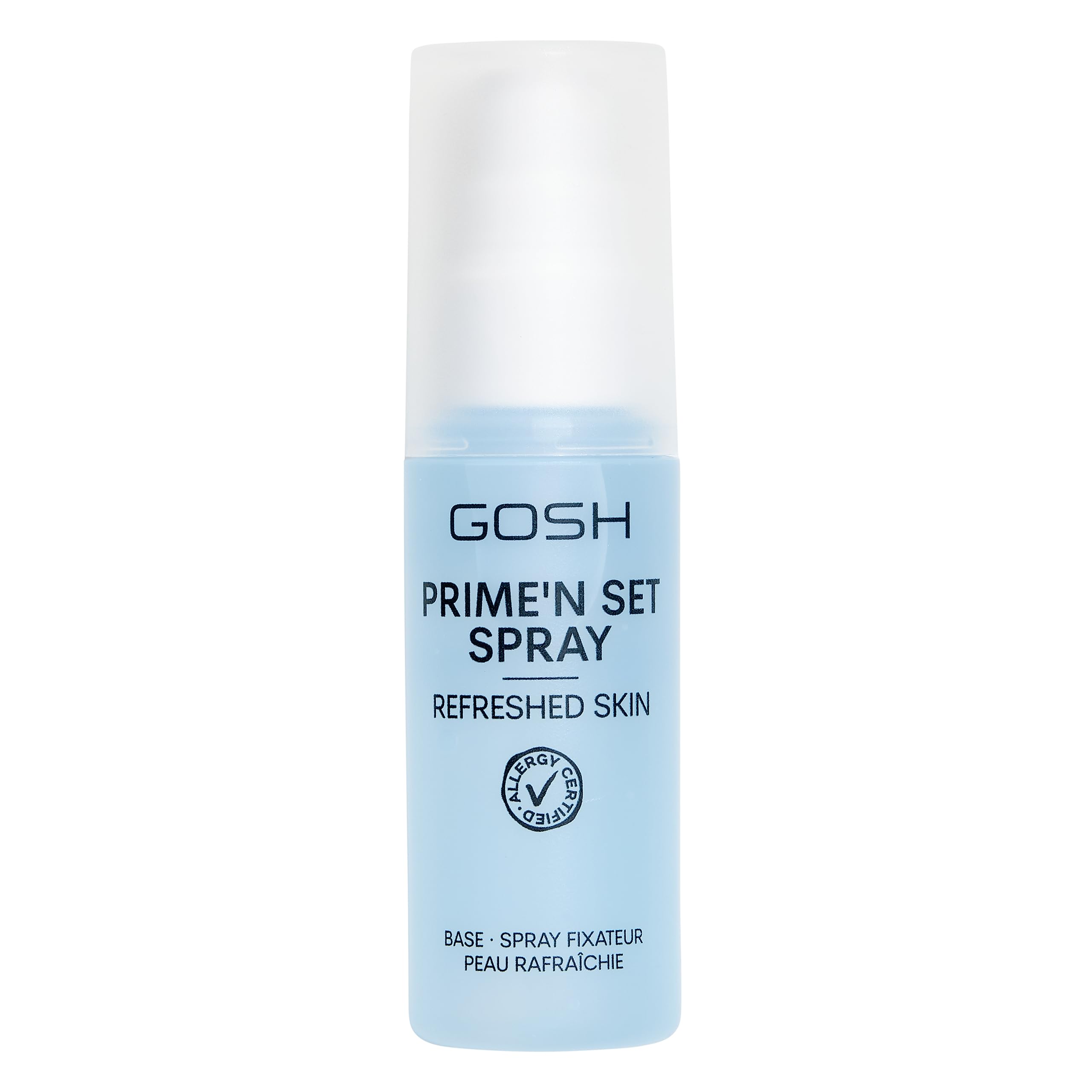 GOSH Prime'n Set Fixing Spray, vegan I 2 in 1 Makeup Setting Spray and Primer Spray for long-lasting looks I Make-Up Fixing Spray for Face I Priming and Fixing I allergy certified and perfume free