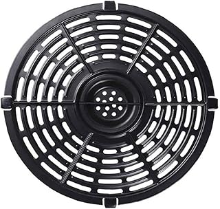 Air Fryer Rack Crisper Plate Replacement Grill Fry Pan Non-Stick with Handle Accessories Dishwasher Safe 22cm Air Fryer