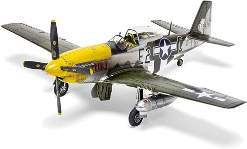 Fighter 3D Puzzles - Kits de modelos de plástico, escala 1/48 US P-51D Mustang IV Fighter, juguetes para adultos y regalo, 8 x 9.3 pulgadas