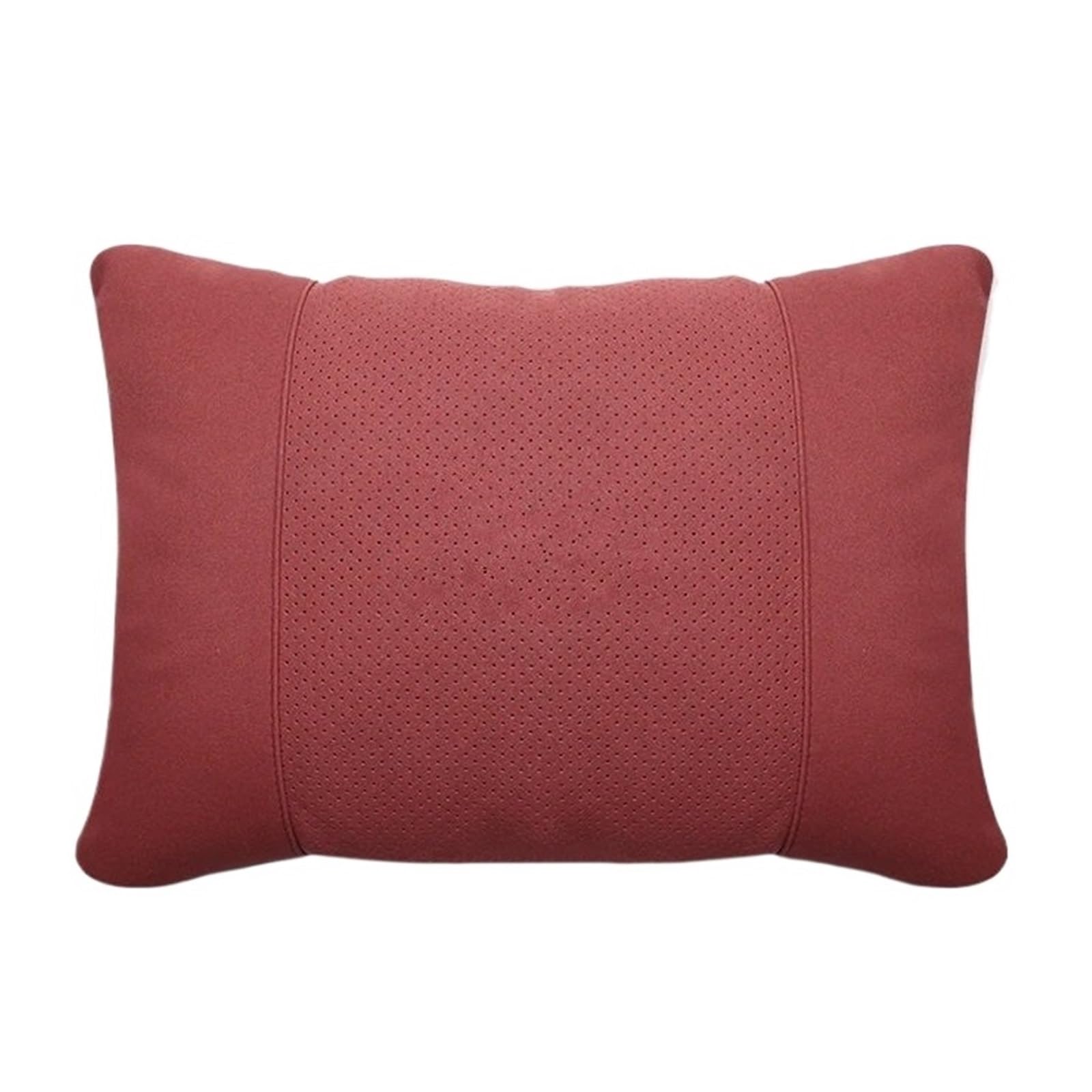 KAUWYEHD Car Seat Accessories Fit For XPENG P5 P7 G3 G6 G9 X9 N5 F57 BETA Car Headrest Neck Support Seat Lumbar Cushion Breathable Soft Pillow(Red Waist pad)