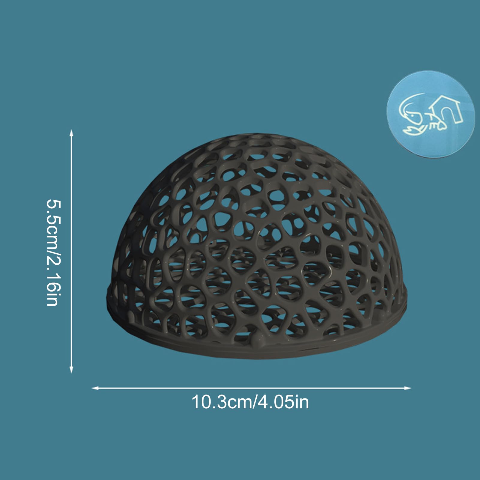 Grotte d'aquarium en résine naturelle aspect roche, abri durable pour poissons, décoration d'aquarium creux, cabane d'élevage | grotte de repos immergée pour crevettes, tortues, betta, cachette de