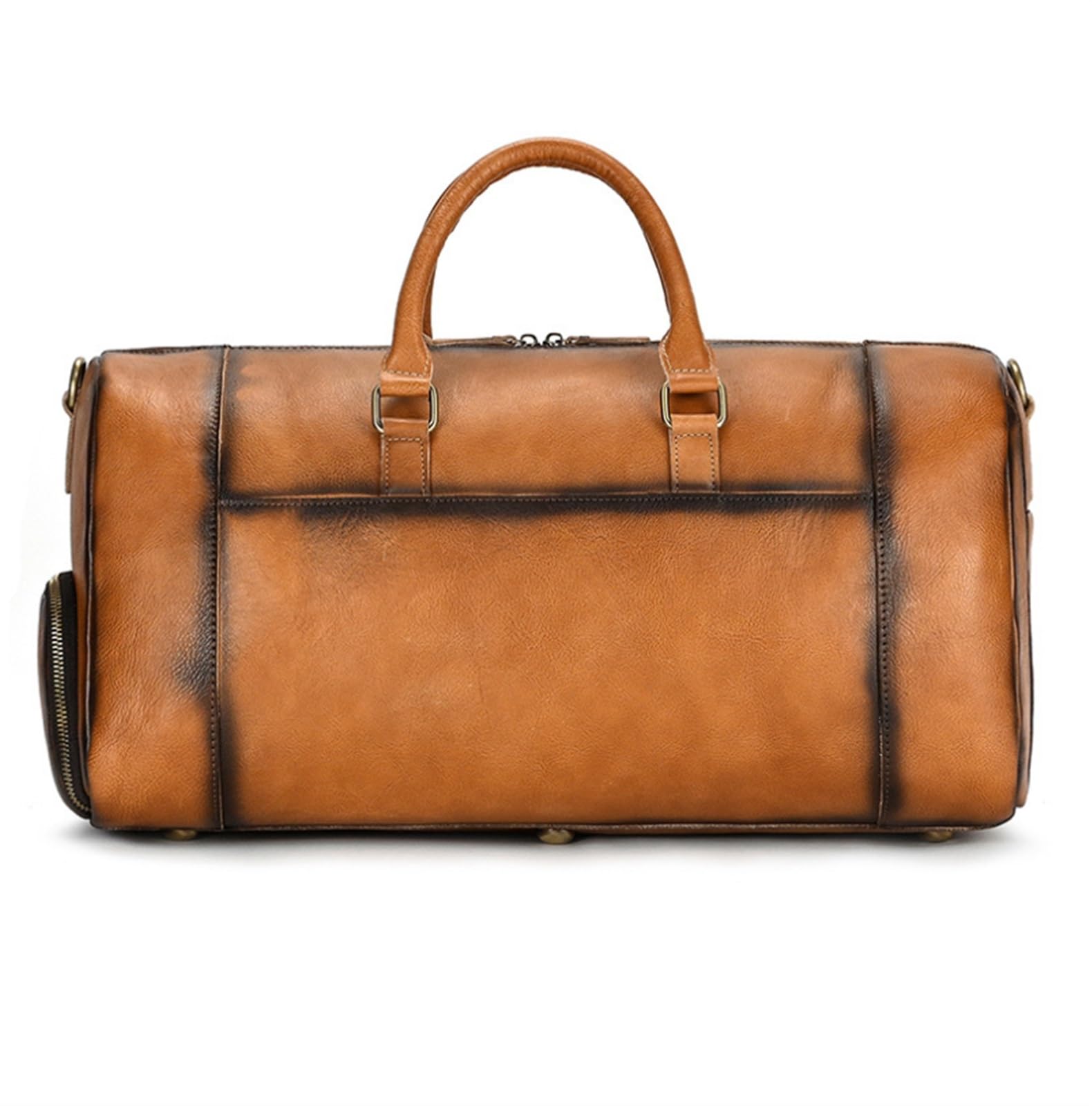 Bolsa Portatrajes Bolsa de Viaje El Petate De Cuero Hecho A Mano del Viaje 20inch, Avión Debajo del Asiento Lleva En Los Bolsos para Los Hombres Bolsa Portatrajes de Viaje Bolso Porta Trajes