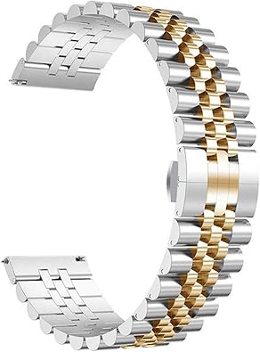 Watch Band Metal Stainless Steel Strap 20mm 22mm Jubilee Quick Release Premium Polished Brushed Flexible Metal Watch Bracelet Strap Men Replacement Band for Rolex/Omega Swatch/Seiko