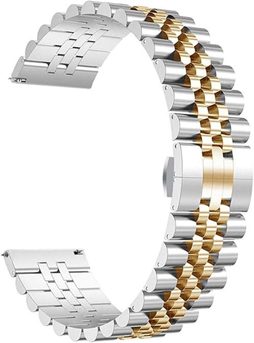 Watch Band Metal Stainless Steel Strap 20mm 22mm Jubilee Quick Release Premium Polished Brushed Flexible Metal Watch Bracelet Strap Men Replacement Band for Rolex/Omega Swatch/Seiko