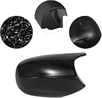 LMYDIDO Fekete Visszapillantó Tükör Borítás BMW E81 E82 E87 E88 E90 E91 E92 E93 2010-2013 LCI Modellekhez - ABS Anyagú Tükörkupak Csere 6