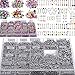 Ammzzoo111_Navel nail Stainless Steel Belly Button Navel Piercing Stud, Fashion Unisex Multicolor Body Piercing Eyebrow Jewelry Belly Tongue Bar Ring - 105pcs Mixed Random Style