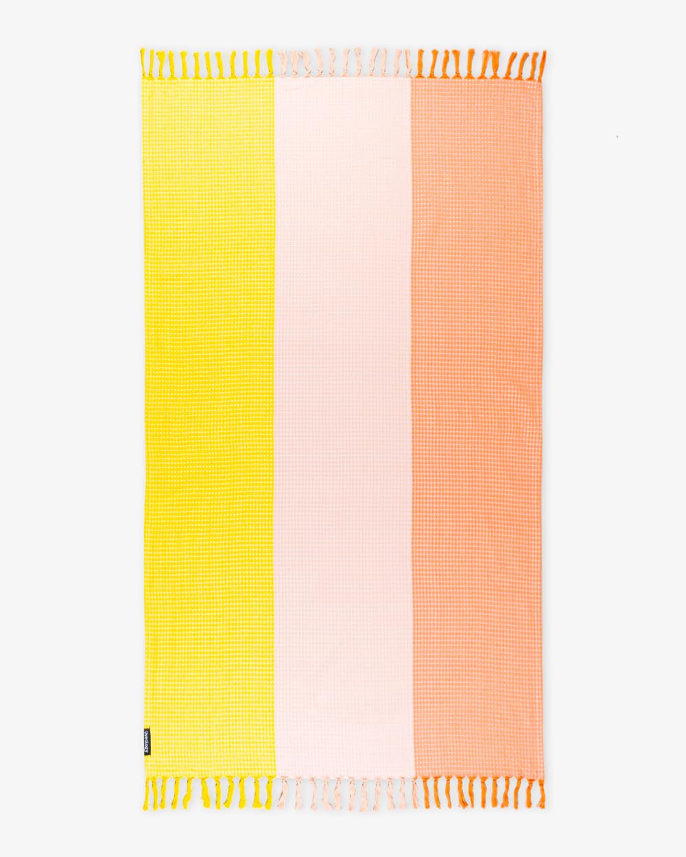 Liveology Tangerine Woven Turkish Towel – Ultra-Light, Super Absorbent For Bath, Beach & Travel