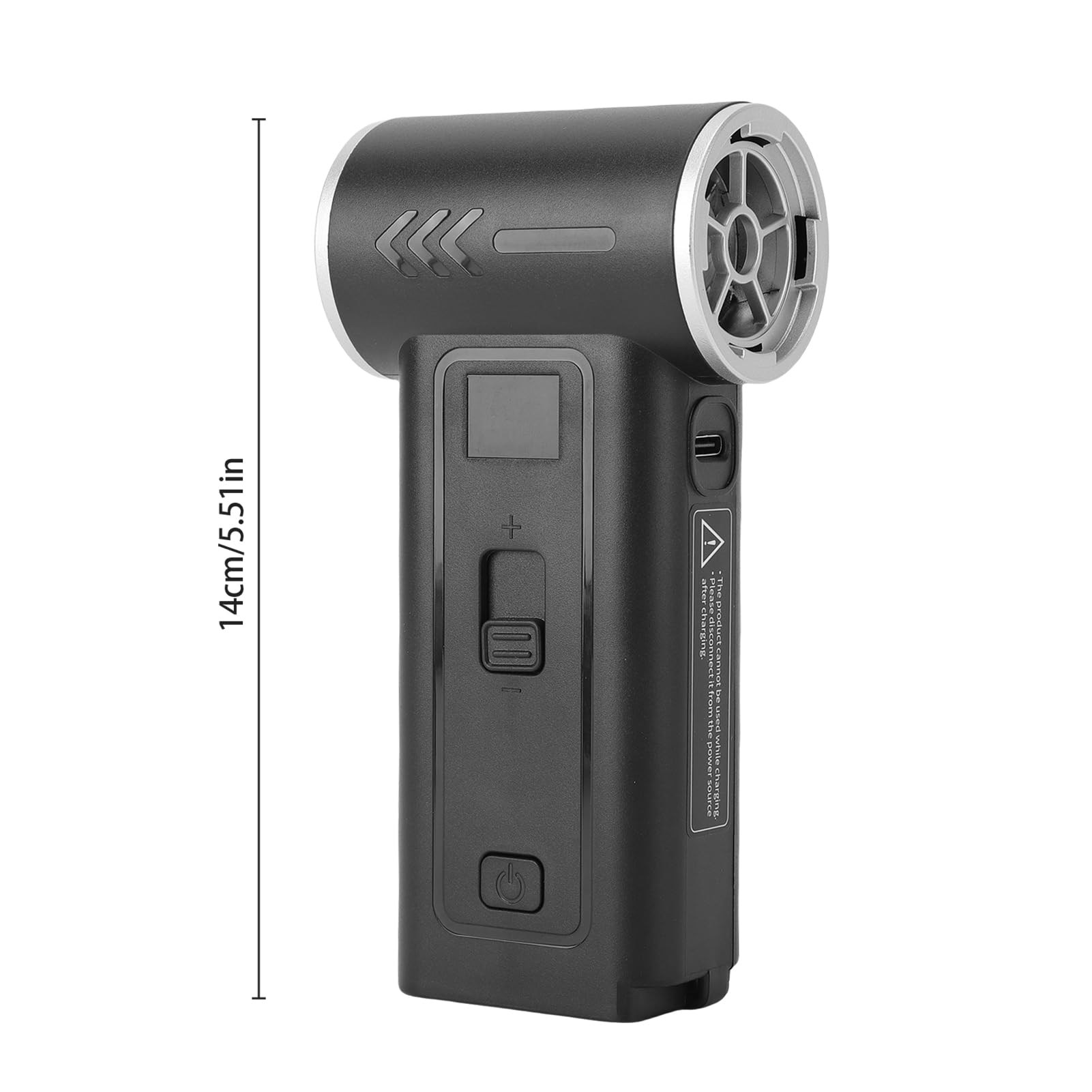 Buachois Soffiatore d'Aria Portatile Senza Fili, Ventilatore Turbo con Batteria Ricaricabile e 4 Ugelli per PC Fotocamera Auto, per Pulizia Tastiera Interno Auto Attrezza