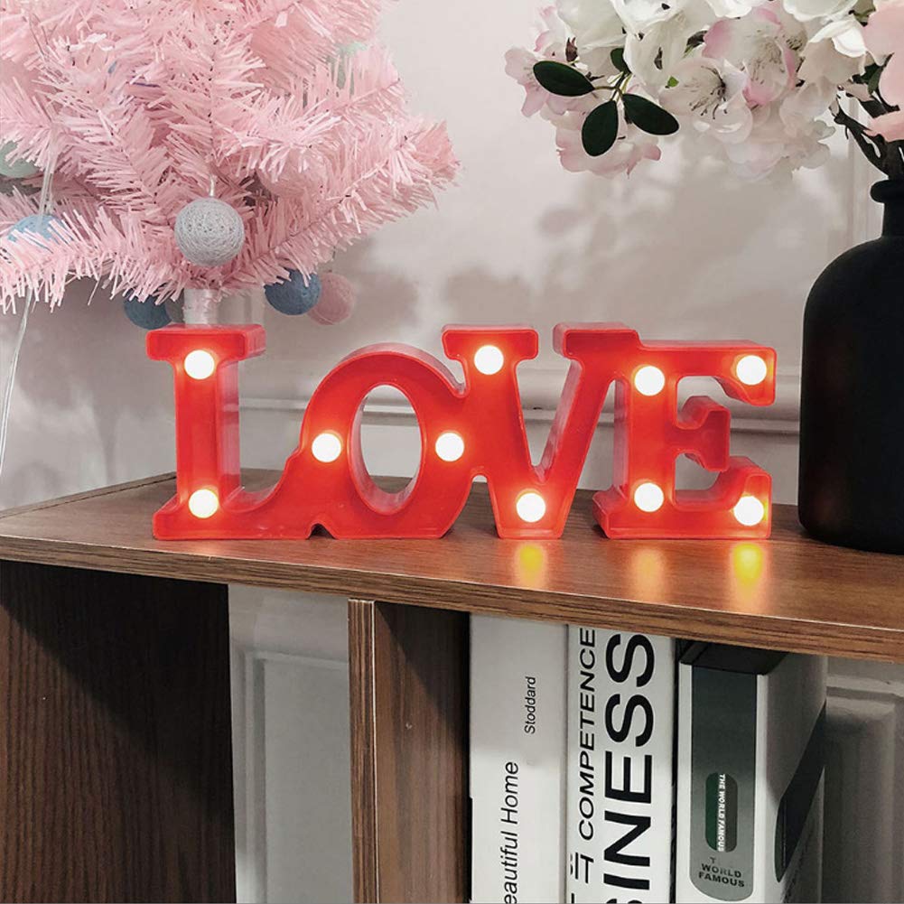 Marquee Light Up Letters Battery Operated Lighted Love Letters LED Marquee Letter Lights Ideal Home, Cafe, Bar, Party, Wedding, Birthday